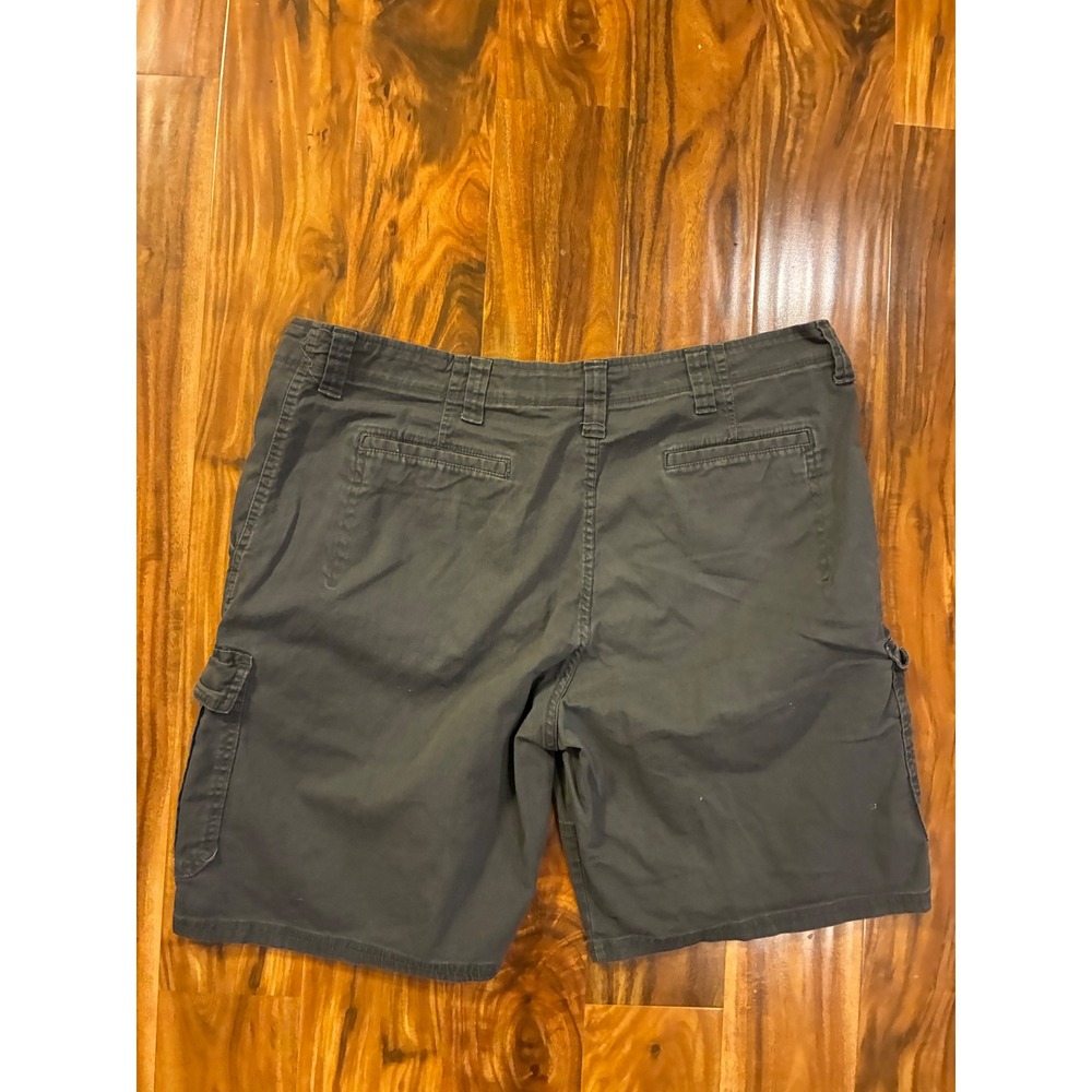 Wrangler Mens Relaxed Fit Cargo Shorts Dark Gray Charcoal 40 60AAWAH‎ Stretch - Picture 4 of 7